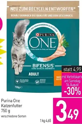 Sutterlüty Purina One Katzenfutter Angebot
