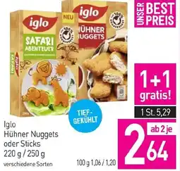 Sutterlüty Iglo Hühner Nuggets oder Sticks Angebot