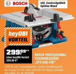 OBI Bosch professional tischkreissäge Angebot