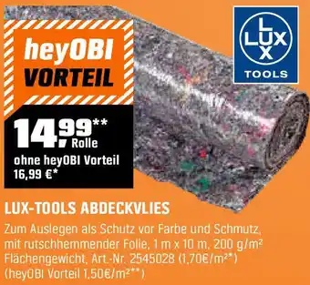 OBI Lux-tools abdeckvlies Angebot