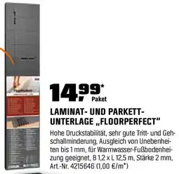 OBI Laminat- und parkett- unterlage,,floorperfect Angebot