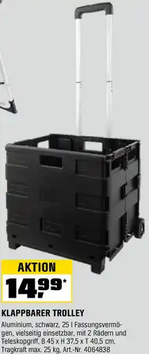 OBI Klappbarer trolley Angebot