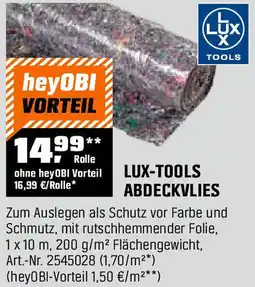 OBI Lux-tools abdeckvlies Angebot