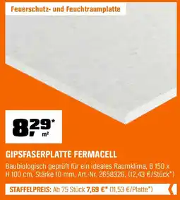OBI Gipsfaserplatte fermacell Angebot