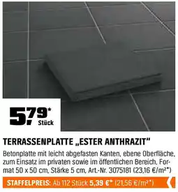 OBI Terrassenplatte,,ester anthrazit Angebot