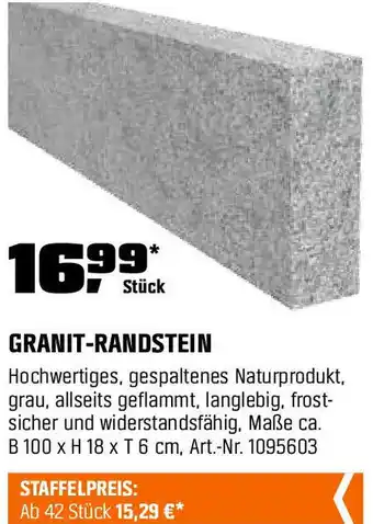 OBI Granit-randstein Angebot