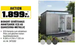 OBI Biohort gerätehaus avantgarde eco a5 quarzgrau-metallic Angebot