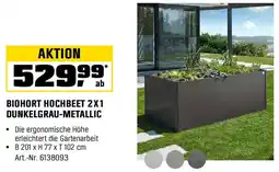 OBI Biohort hochbeet 2x1 dunkelgrau-metallic Angebot