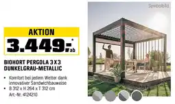 OBI Biohort pergola 3x3 dunkelgrau-metallic Angebot