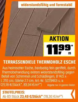 OBI Terrassendiele thermoholz esche Angebot