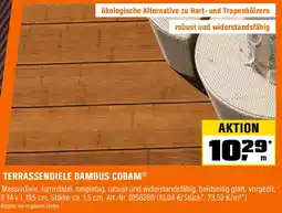 OBI Terrassendiele bambus cobam Angebot