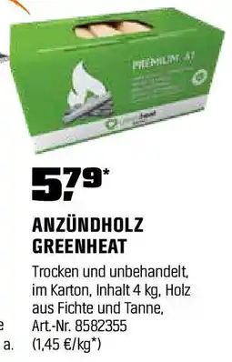 OBI Anzündholz greenheat Angebot