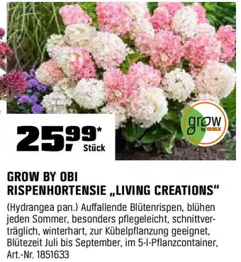 OBI Grow by obi rispenhortensie,,living creations Angebot
