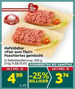 Billa Hofstädter Fair zum Tier! Faschiertes gemischt Angebot