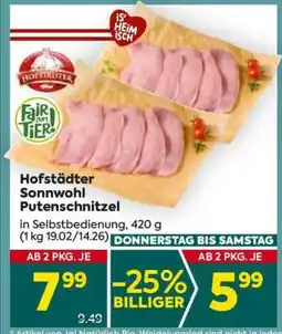 Billa Hofstädter Sonnwohl Putenschnitzel Angebot