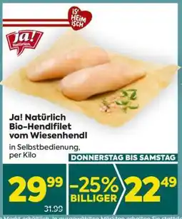 Billa Ja! Natürlich Bio-Hendlfilet vom Wiesenhendl Angebot