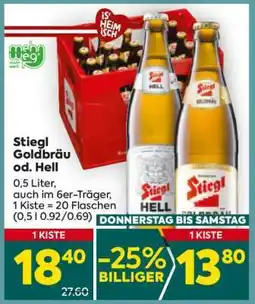 Billa Stiegl Goldbräu od. Hell Angebot