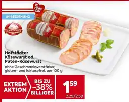 Billa Hofstädter Käsewurst od. Puten-Käsewurst Angebot