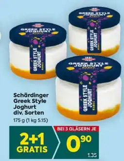 Billa Schärdinger Greek Style Joghurt div. Sorten Angebot