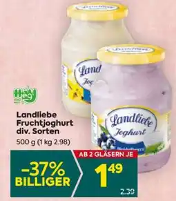 Billa Landliebe Fruchtjoghurt div Sorten Angebot