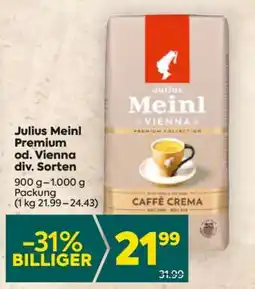 Billa Julius Meinl Premium od. Vienna div. Sorten Angebot