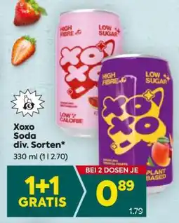 Billa Xoxo Soda div. Sorten Angebot