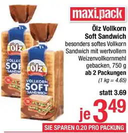 Maximarkt Ölz Vollkorn Soft Sandwich Angebot