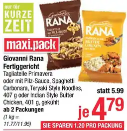 Maximarkt Giovanni Rana Fertiggericht Angebot
