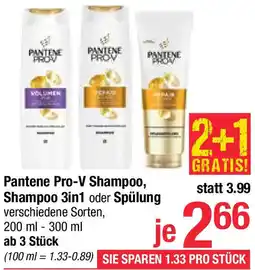 Maximarkt Pantene Pro-V Shampoo, Shampoo 3in1 oder Spülung Angebot