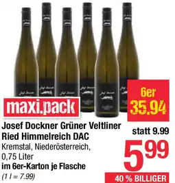 Maximarkt Josef Dockner Grüner Veltliner Ried Himmelreich DAC Angebot