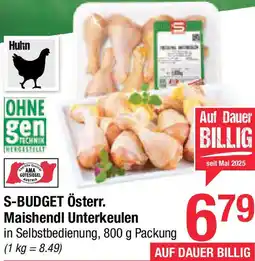 Maximarkt S-BUDGET Österr. Maishendl Unterkeulen Angebot