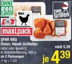 Maximarkt SPAR BBQ Österr. Hendl-Grillteller Angebot