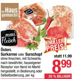 Maximarkt Österr Surkarree oder Surschopf Angebot
