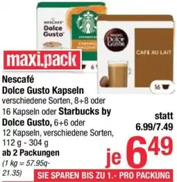 Maximarkt Nescafé Dolce Gusto Kapseln Angebot
