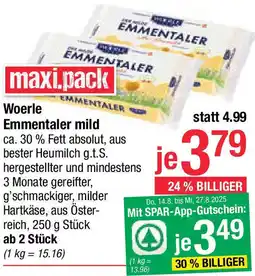 Maximarkt Woerle Emmentaler mild Angebot