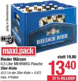 Maximarkt Rieder Märzen Angebot