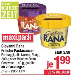 Maximarkt Giovanni Rana Frische Pastasaucen Angebot