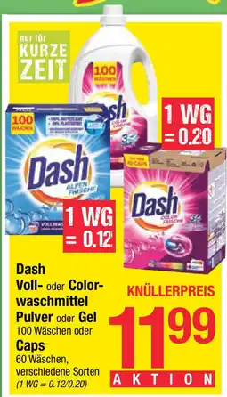 Maximarkt Dash Voll- oder Color- waschmittel Pulver oder Gel oder Caps Angebot