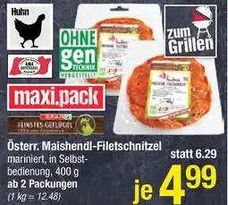 Maximarkt Österr Maishendl Filetschnitzel Angebot