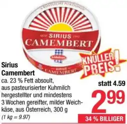 Maximarkt Sirius Camembert Angebot