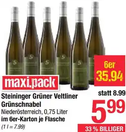 Maximarkt Steininger Grüner Veltliner Grünschnabel Angebot