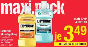 Maximarkt Listerine Mundspülung Angebot