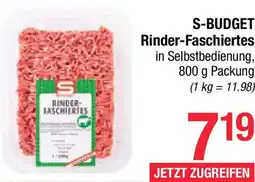 Maximarkt S-BUDGET Rinder-Faschiertes Angebot