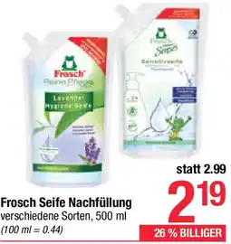 Maximarkt Frosch Seife Nachfüllbeutel Angebot