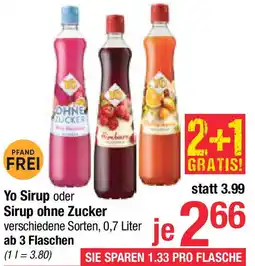 Maximarkt Yo Sirup oder Sirup ohne Zucker Angebot