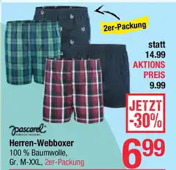 Maximarkt Pascarel Herren Webboxer Angebot