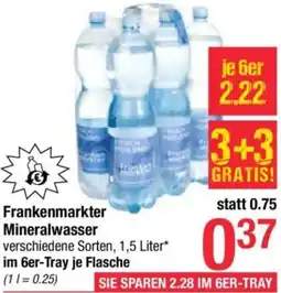Maximarkt Frankenmarkter Mineralwasser Angebot