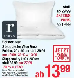 Maximarkt Polster oder Steppdecke Aloe Vera Polster Angebot