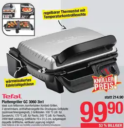 Maximarkt Tefal Plattengriller GC 3060 3in1 Angebot