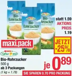 Maximarkt Bio- Rohrzucker Angebot